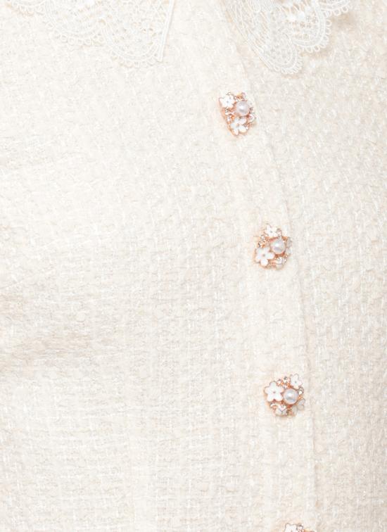 26FW 셀프 포트레이트 숏 원피스 PF26002SBC CREAM BOUCLE LACECREAM Avorio - SELF PORTRAIT