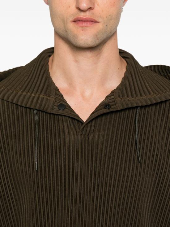 26SS 옴므 플리세 이세이 미야케 반팔 티셔츠 HP66JK063 37 BROWN - HOMME PLISSE' ISSEY MIYAKE