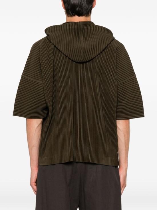 26SS 옴므 플리세 이세이 미야케 반팔 티셔츠 HP66JK063 37 BROWN - HOMME PLISSE' ISSEY MIYAKE