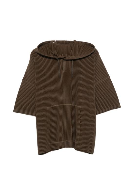 26SS 옴므 플리세 이세이 미야케 반팔 티셔츠 HP66JK063 37 BROWN