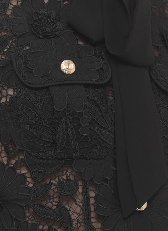 26FW 셀프 포트레이트 블라우스 PF26111TB BLACK LACE TIEBLACK - SELF PORTRAIT
