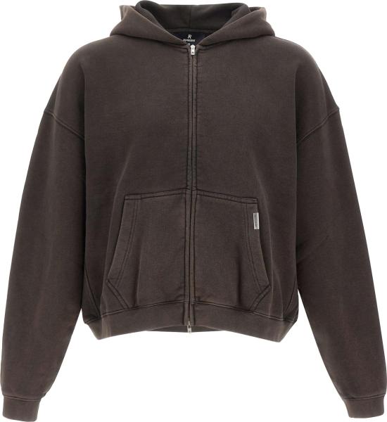 26FW 리프레젠트 후드 티셔츠 3752237 BROWN