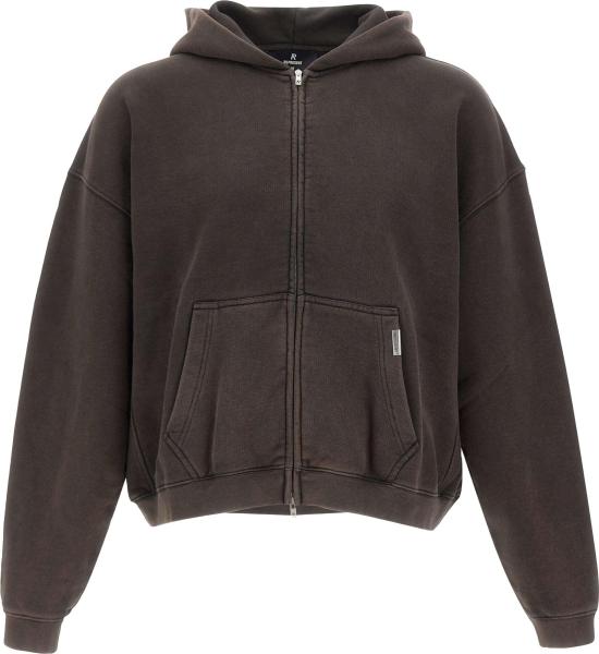 26FW 리프레젠트 후드 티셔츠 3752237 BROWN