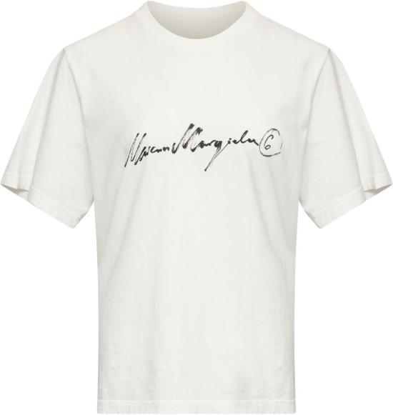 26FW 마르지엘라 반팔 티셔츠 3983884 WHITE