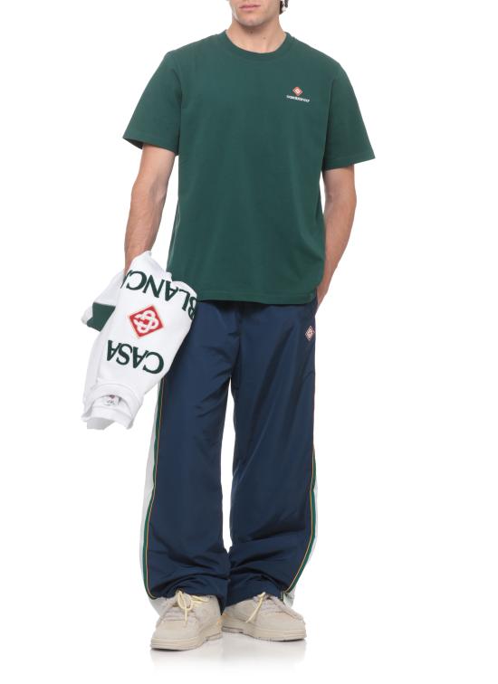26FW 카사블랑카 반팔 티셔츠 MPF26JTS00112 GREEN JERSEY - CASABLANCA
