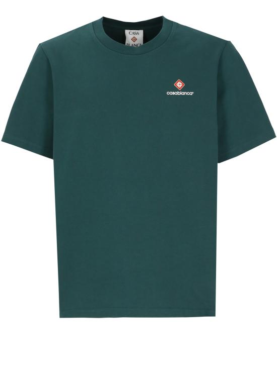 26FW 카사블랑카 반팔 티셔츠 MPF26JTS00112 GREEN JERSEY
