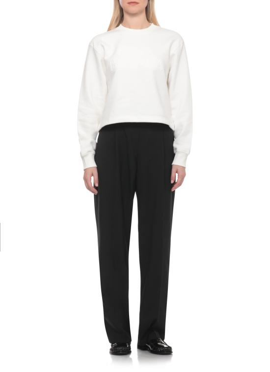 26FW 카사블랑카 스웨터 WPF26JTP52701 COTTON CASHMERE BLEND White - CASABLANCA