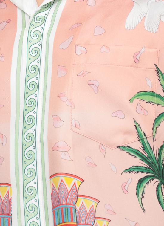 26FW 카사블랑카 반팔 셔츠 MPF26SH00306 SILK TWILL Pink - CASABLANCA