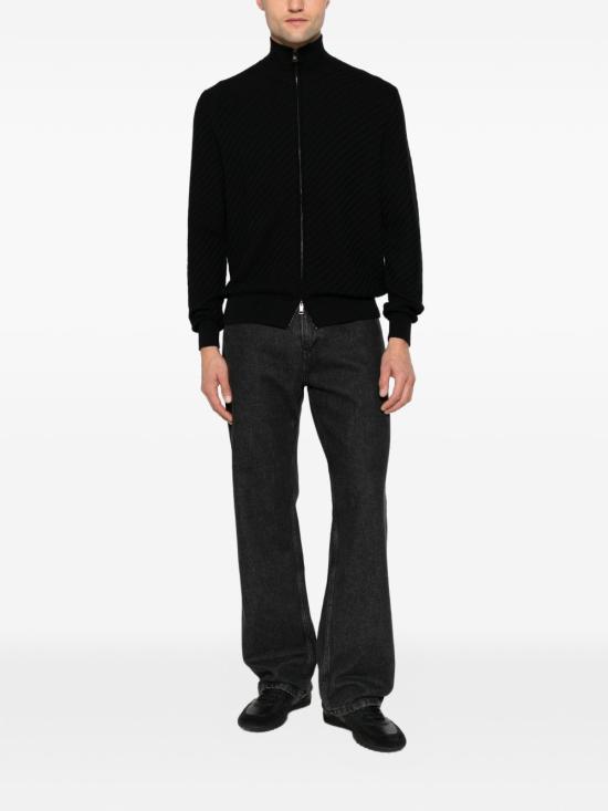 26SS 브리오니 집업 니트 UMT20L PAK221000 BLACK - BRIONI