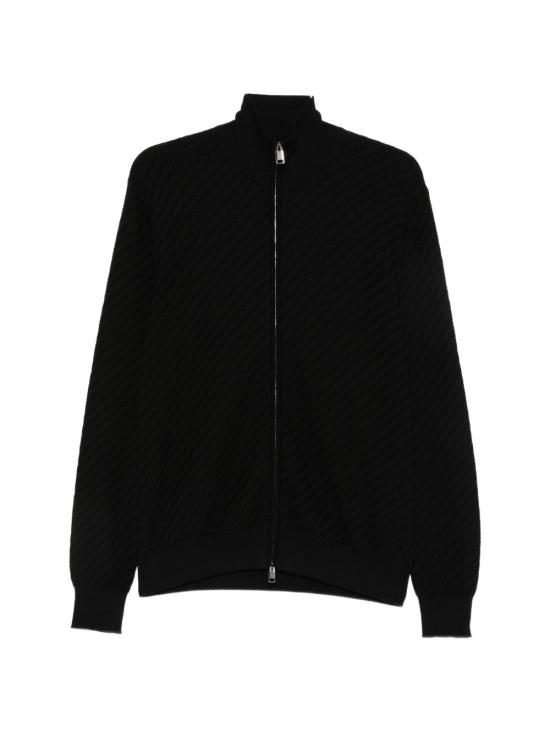 26SS 브리오니 집업 니트 UMT20L PAK221000 BLACK