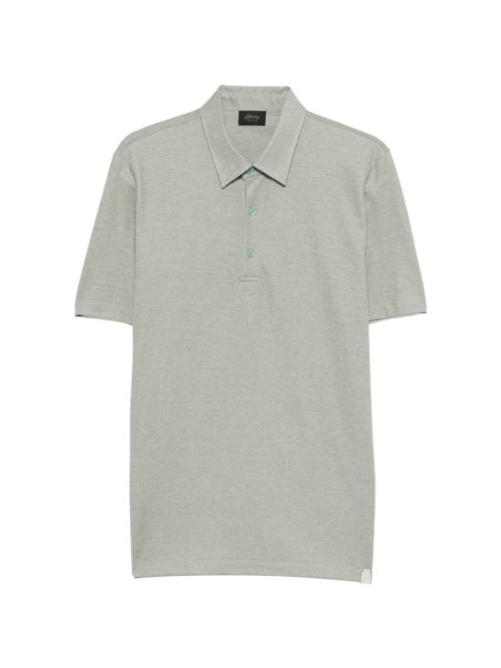 26SS 브리오니 폴로 티셔츠 UJSZ0L PA6271615 GREEN