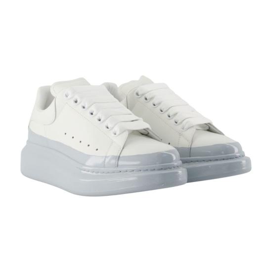  알렉산더 맥퀸 스니커즈 오버사이즈 송아지 가죽  블루 - ALEXANDER MCQUEEN