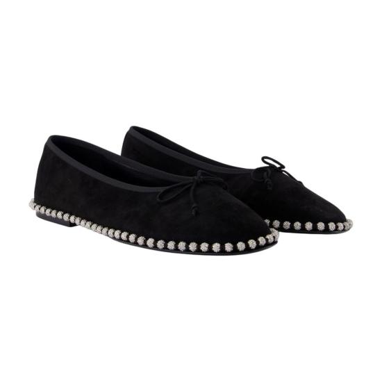 알렉산더 왕 플랫 슈즈 리나 볼체인 발레리나 블랙 - ALEXANDER WANG