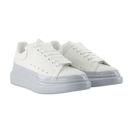  알렉산더 맥퀸 스니커즈 오버사이즈 송아지 가죽  블루 - ALEXANDER MCQUEEN