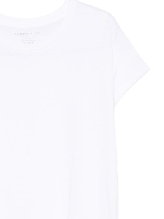 26SS 마제스틱필라쳐 반팔 티셔츠 E26M600FT1139 001 Bianco - MAJESTIC FILATURES