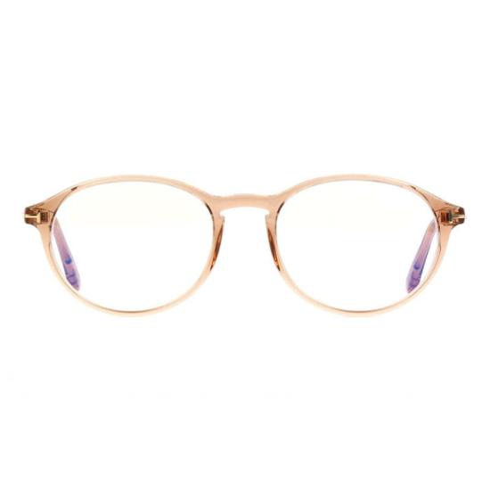  톰포드 안경 톰 포드 라운드 풀림 블루라이트 차단  Ft5753 B045 브라운 - TOMFORD