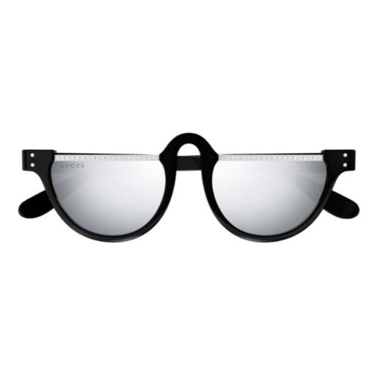  구찌 선글라스 타원형 반테 GG1368 S001 선글라스 블랙 - GUCCI