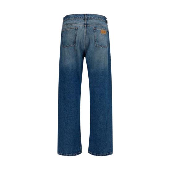 26FW MM6 메종마르지엘라 데님 팬츠 Mm6 메종 마르지엘라 스트레이트 레그 진 블루 - MM6 MAISON MARGIELA