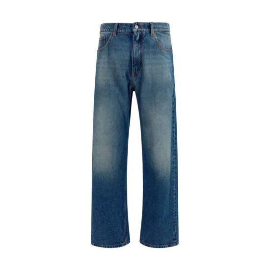 26FW MM6 메종마르지엘라 데님 팬츠 Mm6 메종 마르지엘라 스트레이트 레그 진 블루