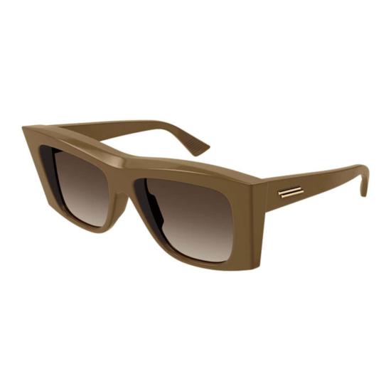  보테가베네타 선글라스 보테가 베네타 BV1270 S004 스퀘어 풀림 선글라스 그린 - BOTTEGA VENETA