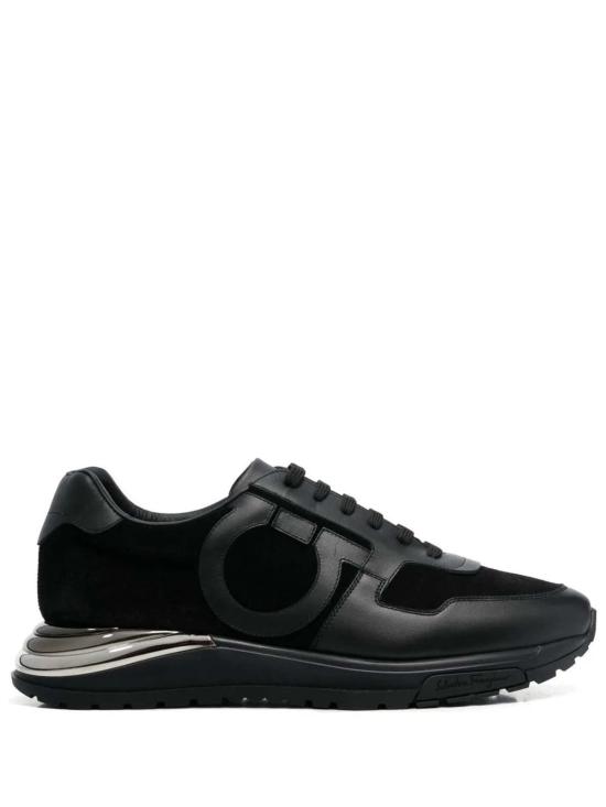  살바토레 페라가모 스니커즈 페라가모 간치니 패치 레이스업 - SALVATORE FERRAGAMO