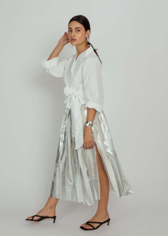  Les Filles d'Ailleurs 블라우스 Les Filles D'ailleurs 랩 탑 화이트 - OTHER BRANDS