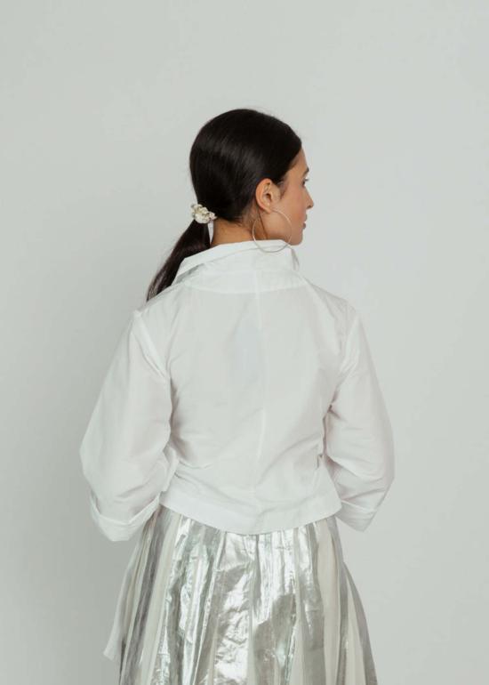  Les Filles d'Ailleurs 블라우스 Les Filles D'ailleurs 랩 탑 화이트 - OTHER BRANDS