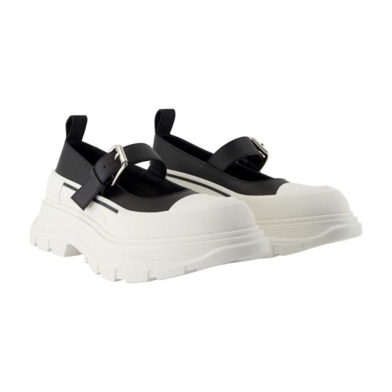  알렉산더 맥퀸 스니커즈 트레드 슬릭 메리 제인 플랫 - ALEXANDER MCQUEEN