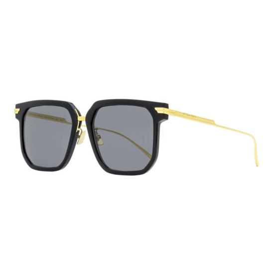  보테가베네타 안경 보테가 베네타 스퀘어 풀림 선글라스 BV1083 SA001 블랙/골드 - BOTTEGA VENETA