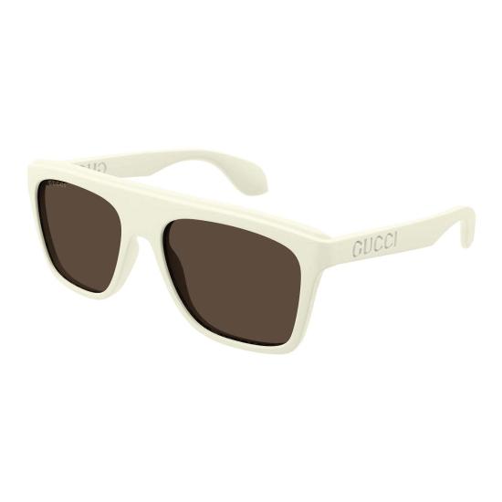  구찌 선글라스 GG1570 S003 스퀘어 풀림  화이트 - GUCCI