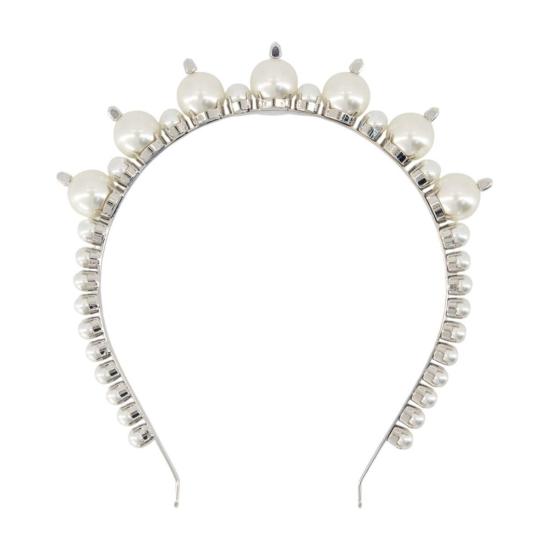  시몬로샤 헤어 액세서리 시몬 로샤 티아라 헤어 클립 화이트 - SIMONE ROCHA