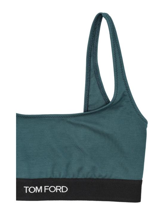 26FW 톰포드 트레이닝 티셔츠 BRJ016JEX011 GDV TEAL GREEN - TOMFORD