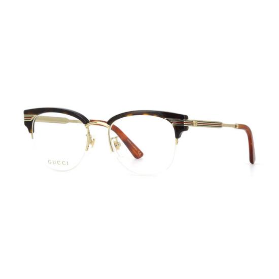  구찌 안경 GG0201 O002 스퀘어 풀림  브라운 - GUCCI