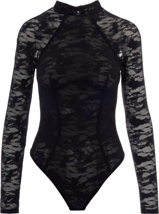 26FW 디젤 바디수트 티셔츠 8146259 BLACK