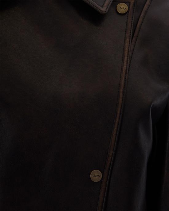 26FW 리우조 봄버 자켓 3395182 BROWN - LIU JO
