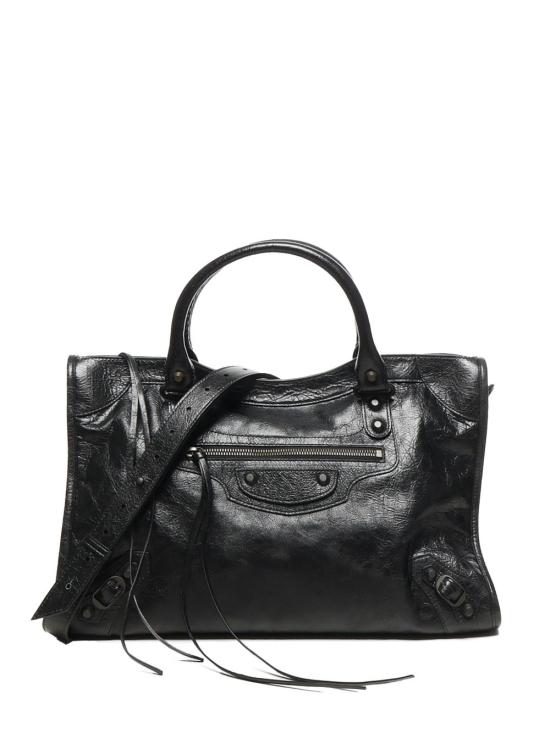 26FW 발렌시아가 르 시티 백 865760 2ACFH1000 Black