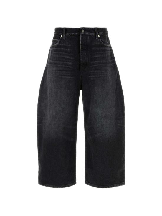 26FW 발렌시아가 커브드 데님 진 A001TU TUW541000 Black