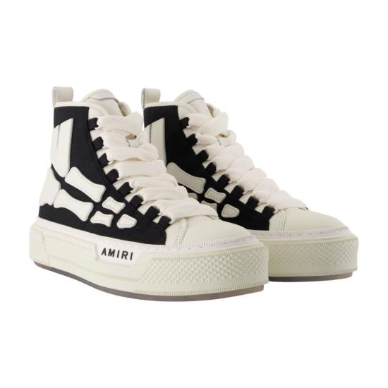  아미리 스니커즈 스켈 코트 하이  블랙 - AMIRI