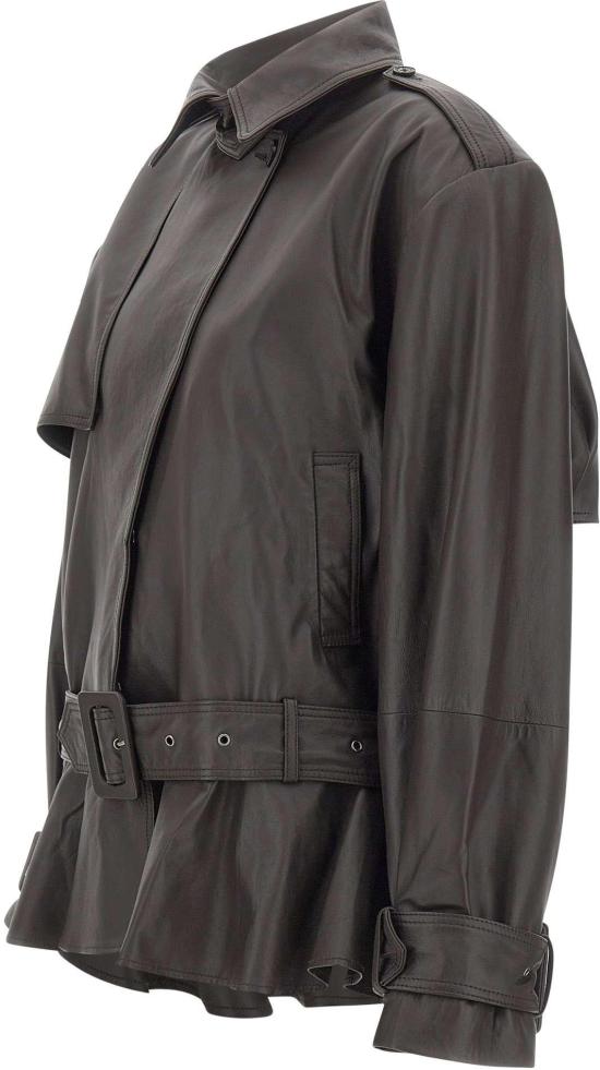 26FW 로테이트 가죽 자켓 1158171667 BROWN - ROTATE