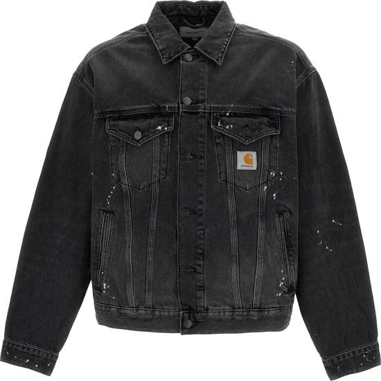 26FW 칼하트 데님 자켓 7409031 BLACK