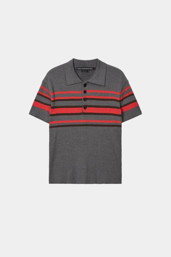 26SS 앤더슨벨 폴로 티셔츠 atb1532m GREY RED DOM