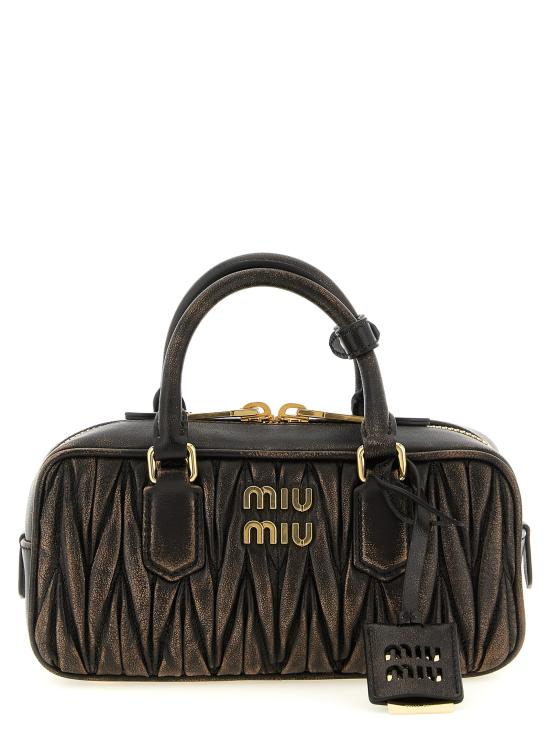 26FW 미우미우 아르카디 로고 토트백 5BB142VOONAF6QF0201 Brown