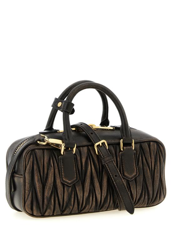 26FW 미우미우 아르카디 로고 토트백 5BB142VOONAF6QF0201 Brown - MIU MIU