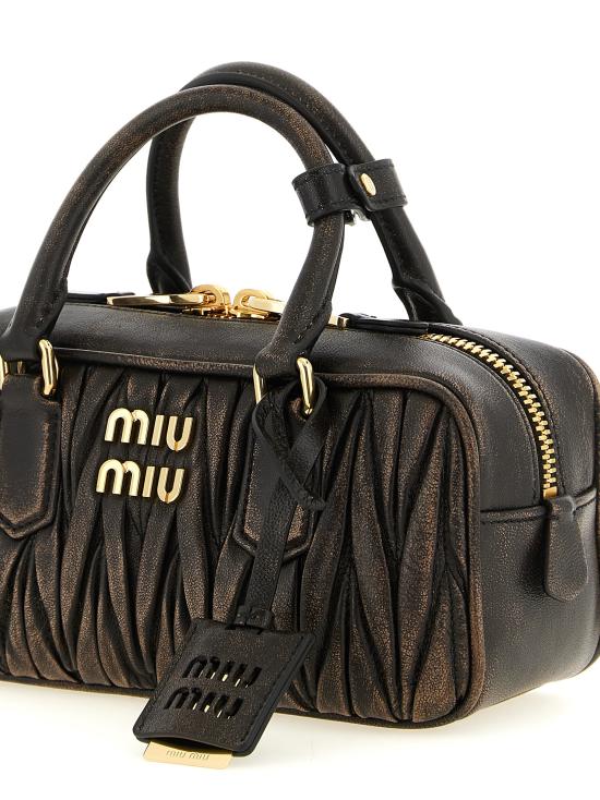 26FW 미우미우 아르카디 로고 토트백 5BB142VOONAF6QF0201 Brown - MIU MIU