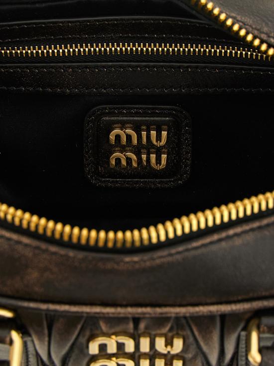 26FW 미우미우 아르카디 로고 토트백 5BB142VOONAF6QF0201 Brown - MIU MIU