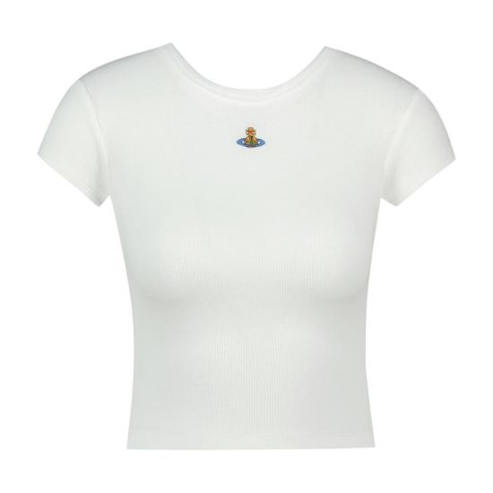 26FW 비비안웨스트우드 베이비 페루 티셔츠 1G010019 J00BO A401 white