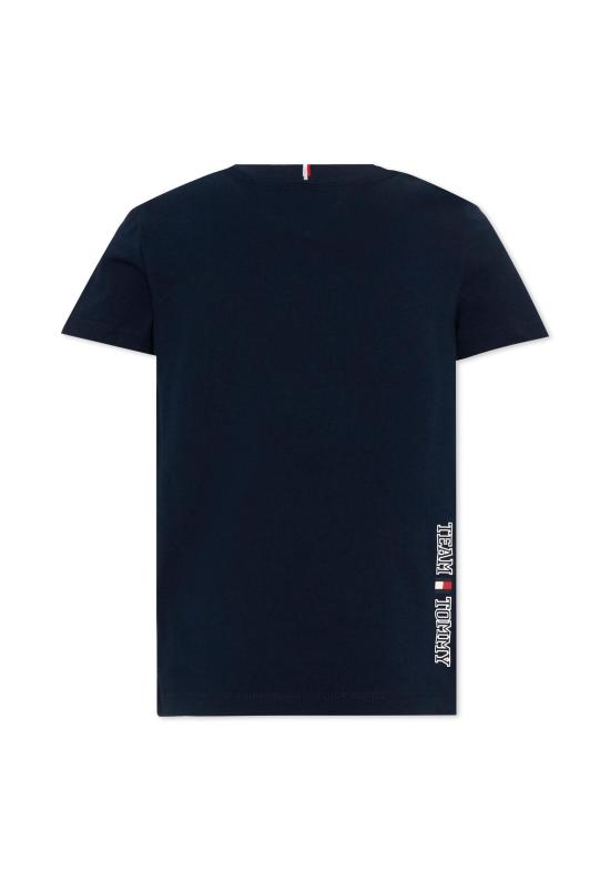 26FW [키즈] 타미힐피거 티셔츠 KB0KB10591 C1G BLUE - TOMMY HILFIGER