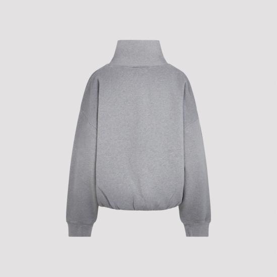 26FW 아크네 스튜디오 플리스 로고 스웨트셔츠 플리스 로고 스웨트셔츠 AI0193 990 GREY MELANGE - ACNE STUDIOS
