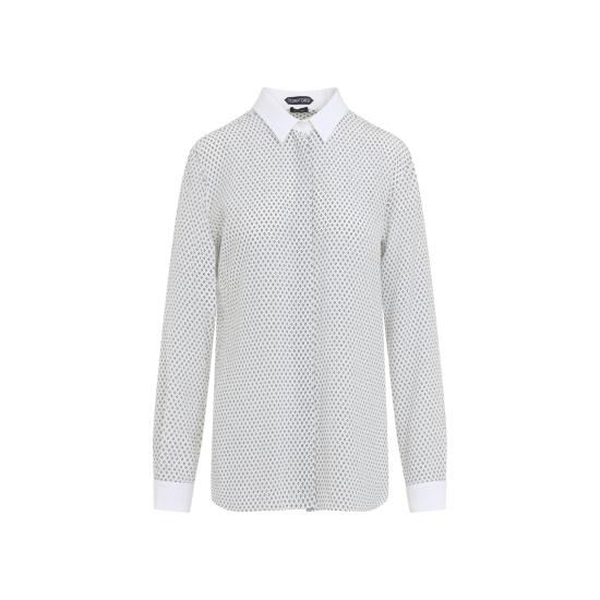 26FW 톰포드 셔츠 CA3355 FAP263 WNL OFF WHITE BLACK - TOMFORD