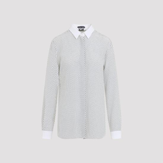 26FW 톰포드 셔츠 CA3355 FAP263 WNL OFF WHITE BLACK - TOMFORD